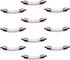 10 pieces Name on rice glass vial pendant screw cap bottle, wish bottle clear glass bottle charms (Bend tube)...