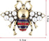 Acxico 2Pcs Vintage Simulated Rhinestone Pearl Bee Pin Brooch Antique Pin Women Brooches Pin Honeybee Costume Jewelry Creative Gifts...