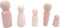 Pack of 5 Unfinished Peg Dolls, Unpainted Puppet Bodies, Wooden Peg People Marionette Bodies...