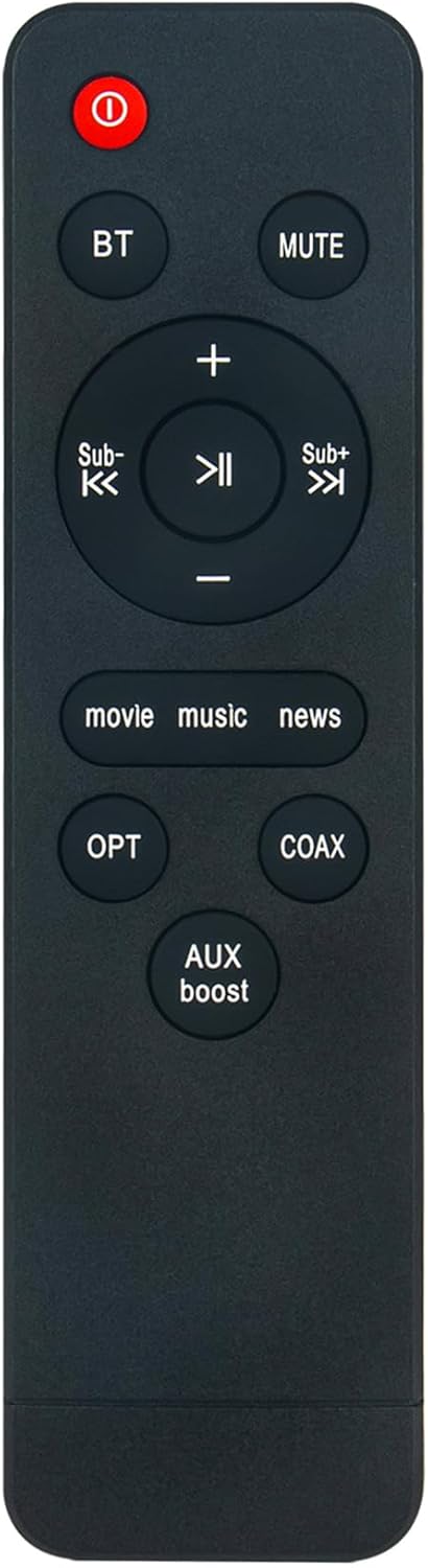 Replacement Remote Control Applicable for Saiyin Sound Bar DS6403 DS6403H DS6343 DS6305 DS6801K DS6801 DS6801K-MK Soundbar Speaker Home Theater Sy...