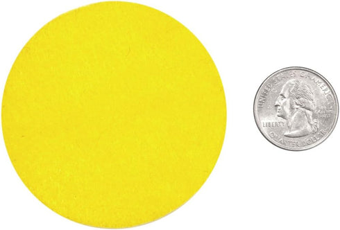 Playfully Ever After 2.5 Inch Yellow 46pc Stiff Felt Circles...