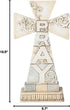 Roman INC. 10.5" HIGH Pray Tabletop Cross Crossword Collection...