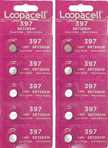 397 Button Cell watch battery, 10 Batteries...