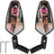 Bike Mirrors, ALLOMN 2Pcs Bicycle Rear View Mirrors for Handlebars, 360? Rotatable Convex Glass Lens Bar End Mirrors, Adjustable HD Handlebar Rear...