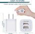 ?5Pcs? USB Plug, Wall Charger Fast Charging Block, Power Adapter Cube 2 Port Charge Travel Brick Cell Quick Chargers Box cargador for iPhone 14 13...
