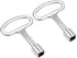 uxcell Electrical Cabinet Key 8mm Zinc Alloy Square Water Meter Box Safety Key 2Pcs...