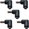 5Pcs DC Power Connector Adapter 90 Degree Angle 5.5mm x 2.5mm Male Plug to 5.5mm x 2.1mm Female Jack Coupler Conver TER for Laptop CCTV Camera Str...