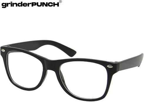 grinderPUNCH Kids Nerd Glasses Clear Lens Geek Costume Black Frame Children's (Age 3-10)...