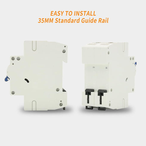 2 Pole DC Miniature Circuit Breaker, 500V 40 Amp DC Breaker Solar Disconnect Switch C40 for Solar Panel PV System...