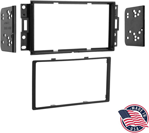 Metra 95-3527 Double DIN Installation Dash Kit for 2004-up Pontiac Grand Prix Vehicles (Black)...