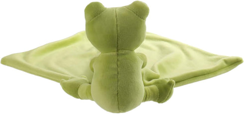 Apricot Lamb Stuffed Animals Security Blanket Green Frog Infant Nursery Character Blanket Luxury Snuggler Plush(Green Frog, 13 Inches)...