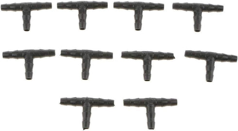 10PCS Micro Drip Irrigation System Dripper Tee Pipe Barb Hose Watering Garden...