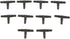 10PCS Micro Drip Irrigation System Dripper Tee Pipe Barb Hose Watering Garden...