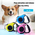Durable Heavy Duty Nylon Telescopic Dog Rope Automatic Retractable Leash with Non-Slip Handle Walking Pet Leash Accessories, Large, blue...