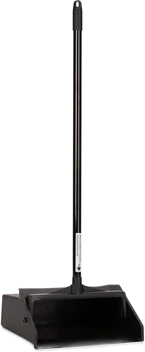 Carlisle FoodService Products Duo-Pan Upright Dust Pan with Serrated Yoke for Floor Cleaning, Restaurants, Office, And Janitorial Use, Plastic, 30...