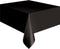 Black Solid Rectangular Plastic Table Cover (54" x 108") 1 Count - Elegant Design & Premium Quality, Ideal For Parties, Events & Everyday Use...