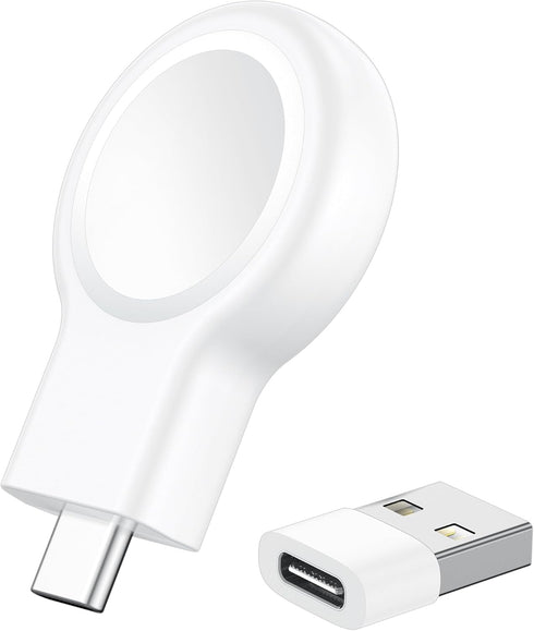 ???????? ?????????????? for Apple Watch Charger,Magnetic Portable iWatch Charger USB C&USB A Fast Wireless Charging Travel Battery Charger for iWa...