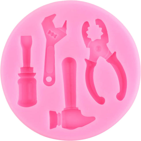 Hand Tools Silicone Mold Construction Tools Chocolate Fondant Molds Combination Wrench Molds For Cake Decorating Cupcake Topper Candy Polymer Clay...
