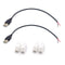 2PCS 22AWG Short USB Plug Pigtail 2 Wire Cable,0.3M/1FT USB 2.0 Male Bare Wire Pigtail 2Pin Open End Extension Cables 5V 3A with Wire Cable Connec...