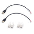 2PCS 22AWG Short USB Plug Pigtail 2 Wire Cable,0.3M/1FT USB 2.0 Male Bare Wire Pigtail 2Pin Open End Extension Cables 5V 3A with Wire Cable Connec...