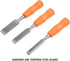 Buck Brothers 120203K 3-Piece Wood Chisel Set With Acetate Handles | 1/2 Inch, 3/4 Inch, 1 Inch Chisels Included | Carve, Cut, and Shape Wood, Ins...