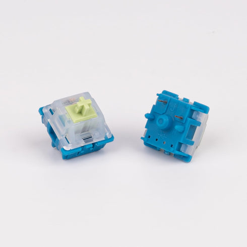GATERON CM Linear Keyboard Switches, 5 Pin Light Blue 20mm Dual-Stage Spring Factory Pre-lubed 55gf Key Switches for MX Mechanical Keyboard(35PCS)...