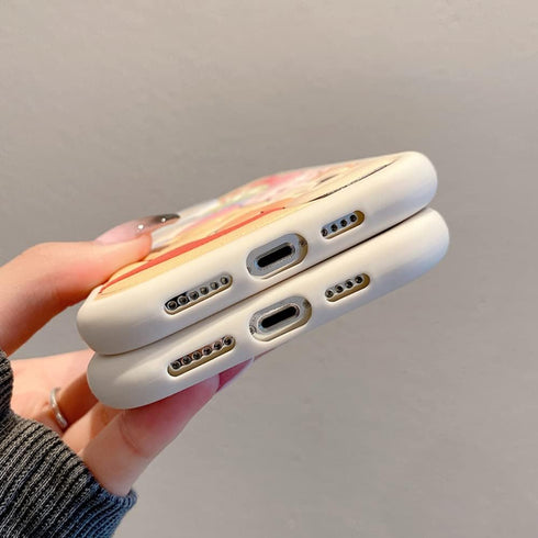 Compatible with iPhone 14 Pro Cute Case, TPU Leather Phone Emboss Cartoon case Soft Rubber Shockproof Protective for iPhone 14 Pro Case Cover for ...