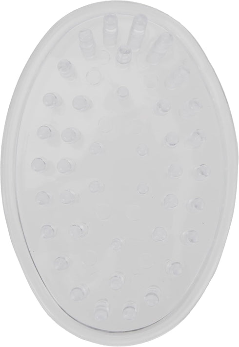 iDesign Plastic Soap Dish, Soap Saver, and Kitchen Sponge Holder - Set of 3, 0.75” x 3.25” x 4.75”, Clear...