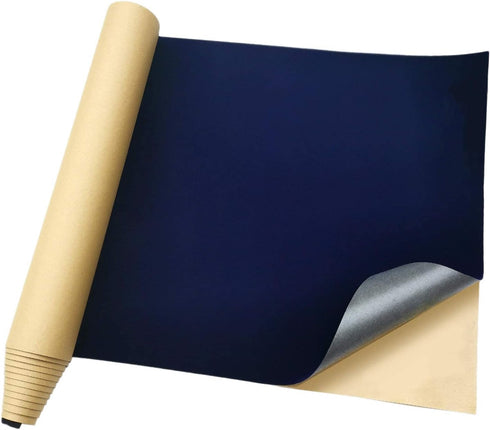 Self Adhesive Velvet Flocking Liner for Jewelry Drawer, Self-Adhesive Flannel for Storage Box Lining, 17.7 Inches by 100 Inches(Purplish Blue)...