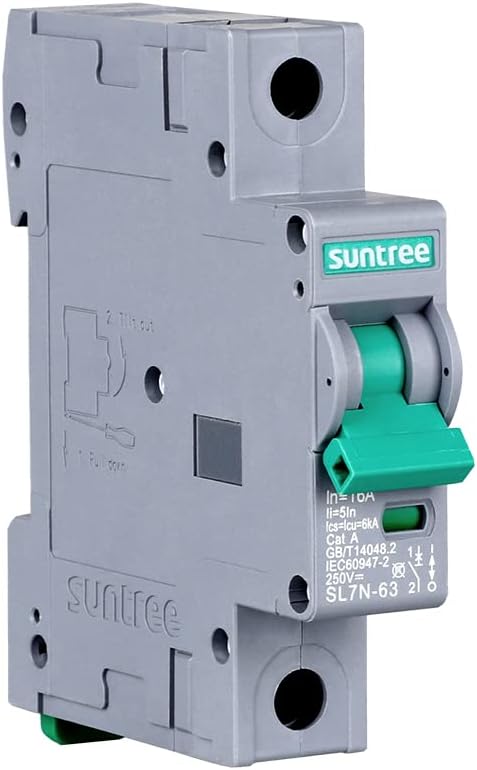 Renogy Suntree 50 Amp Single-Pole DC Circuit Breaker for Off-Grid Solar System, PV Combiner Box, Breaker Box...