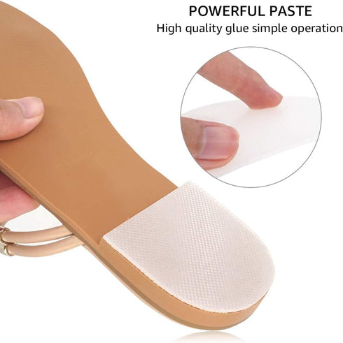 8-Pack Non-Slip Shoe Pads for Bottom of Shoes, Adhesive Anti-Slip Shoe Grips Stickers, High Heels Non-Skid Sole Protector (Clear)...