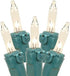 Novelty Lights 10 Light Clear Christmas Craft Mini Light Set, Green Wire, 4' Long...