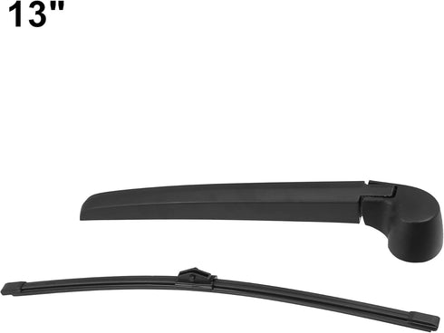 X AUTOHAUX 1pair 13" 33cm Rear Windshield Wiper Blades 8R0955425 Replace Black for Audi Q5 2009-2018 for Audi SQ5 2014-2017...