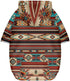 Bohemia Tribal Ethnic Dog Zipper Hoodie Stylish Soft Indian Southwestern Streetwear Hooded Clothes Apparel Costume Sweatshirt Tracksuits Pet Cloth...