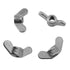 Maxmoral 4PCS M10 Wing Nut 304 Stainless Steel Butterfly Nut Hand Twisted Fastener Hardware Parts for Mechanical Electronic Furniture Decoration...