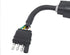 NEWSUN® 4 Way Flat to 7 Way Round Blade Trailer Adapter, Wiring Harness 4 Pin to 7 Pin Electrical Plug Connector with Heavy Duty Bracket - Secure ...