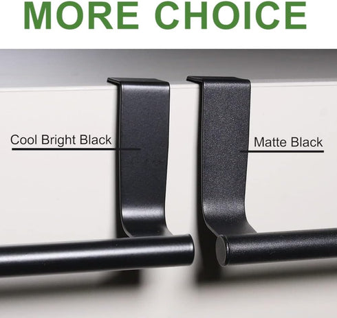 Towel Rack for Cabinet, Strong Steel Kitchen Over Cabinet Towel Bar Holder, 9" Wide - 2 Pack...