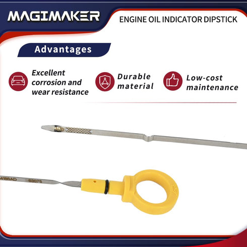 53034186AD Engine Oil Level Indicator Dipstick Compatible with Jeep Grand Cherokee, Dodge Durango 2011 2012 2013 2014 2015 with 5.7L HEMI...