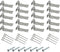 20 Pack Sofa Zig Zag Spring Repair Brackets, Sofa Spring Repair Kit Includes All Hardware, Silver...