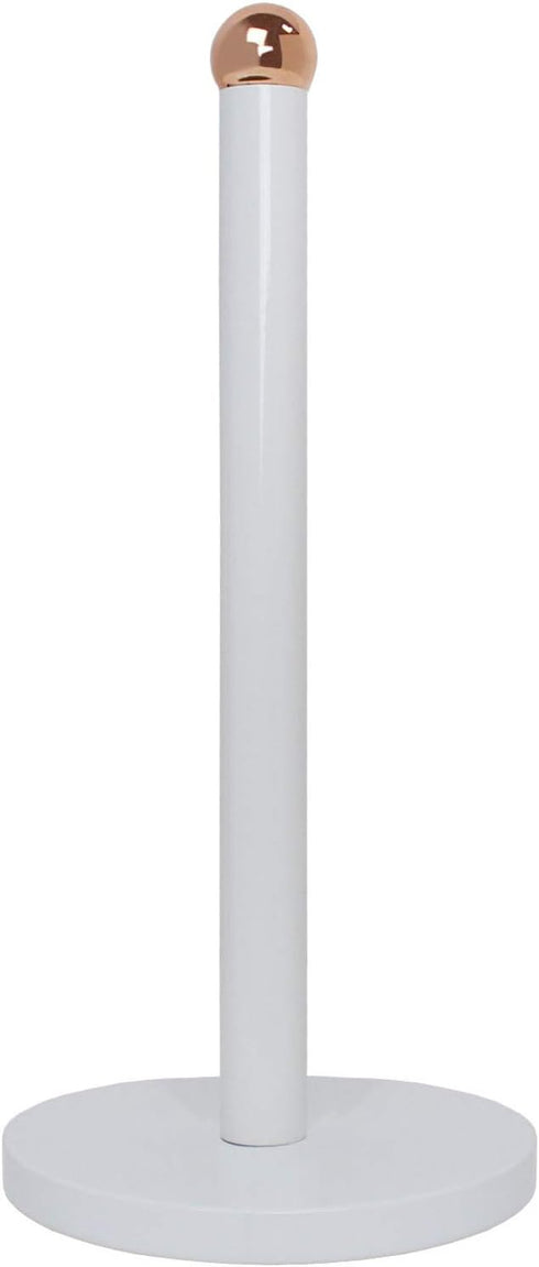 Blue Donuts Paper Towel Holder Countertop with Weighted Base - Easy One-Handed Tear Paper Towel Holder, Modern Paper Towel Holder, Paper Towel Dis...