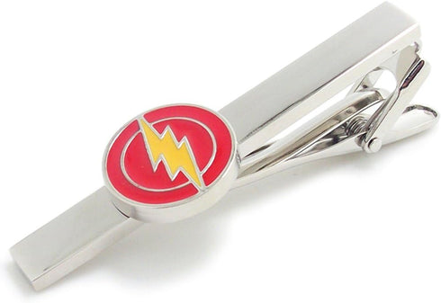 Movie Superhero Series Flash Tie Clip Fashion Stainless Steel Tie Clip Red...