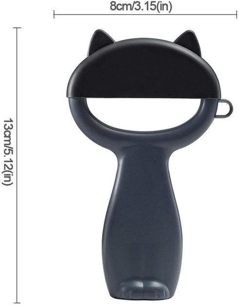 Cat Style Portable Multi-function Peeler Household Fruit Vegetable Potato Paring Knife Dust-Proof Lid Multifunction Paring Knife Kitchen Tool (Bla...