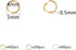 1000 Pcs 5mm Open Jump Rings Silver, Gold and Rose Gold Plated Jump Rings for Jewelry Making Iron Made Single Ring Bulk for DIY Craft Earring Neck...