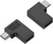 QIANRENON USB C to Micro USB 90° Angle Charging Data Connector Plug USB C Female to Micro USB Male Right Angle Adapter 10W (5V2A) 480Mbps, for Pho...