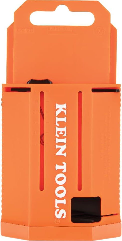 Klein Tools 44125 Utility Knife Blade Dispenser with 50 Triple Ground Replacement Blades for Long-Lasting Sharpness...