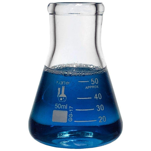 Glass Erlenmeyer Flask Set - 3 Sizes - 50, 150 and 250ml, Karter Scientific...