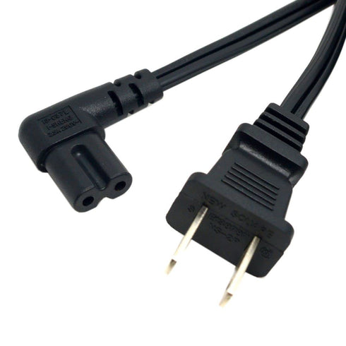 chenyang NEMA 1-15P USA Outlet to IEC 320 C7 90 Degree Angled 18 AWG Power Cable 1M...