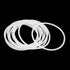 X AUTOHAUX Silicone O-Rings, 70mm OD 63.8mm ID 3.1mm Width VMQ Seal Gasket for Compressor Valves Pipe Repair, White, Pack of 10...