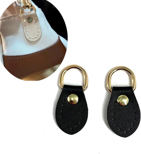 4 Pack Purse Strap Mount Hook PU Leather Sewing Buckle DIY Hanging D-Ring Clips Replacement for Purse Making Supplies Handbag Shoulder Belt Hardwa...