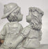 First Kissing Kids Lover Garden Sculpture Outdoor Status Home Decor Collections 4.7"x2.6"x5.1" Puppy Love, Kissing Couple Garden Sculpture,...